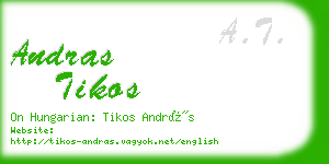 andras tikos business card